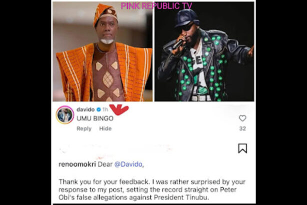 Davido troll REno OMOKRI