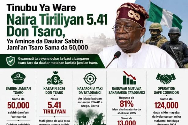 Tinubu Allocates ₦5.41 Trillion for Security