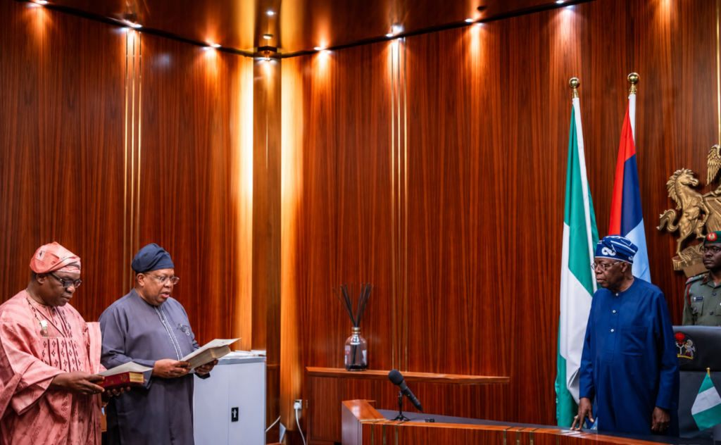  Earlier, on Monday, President Bola Ahmed Tinubu swore in Mr Joseph Olasunkanmi Tegbe as the new Minister of Power and Ambassador Sola Enikanolaiye as the Minister of State for Foreign Affairs.