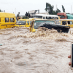 Lagos Floods: Motorists, Commuters Stranded as Major Roads Go Under