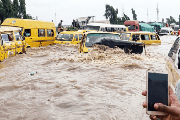 Lagos Floods: Motorists, Commuters Stranded as Major Roads Go Under