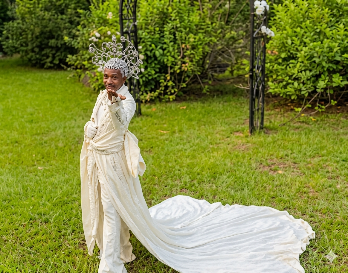 Denrele Edun Marries Himself at 45