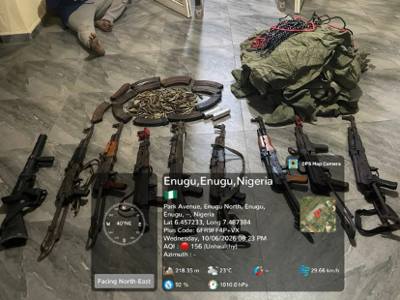 Security forces recover weapons, IPOB uniforms in Enugu