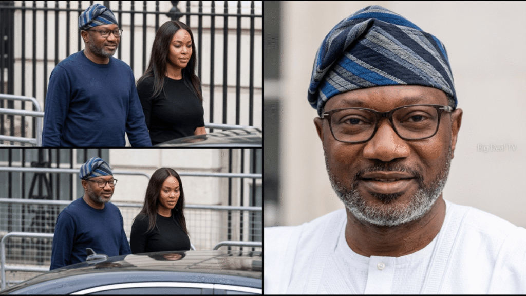 Social Media Erupts as Mystery Lady Spotted With Femi Otedola in London