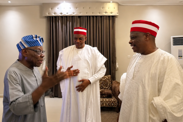 Kwankwaso meets ex-president Obasanjo in Kano