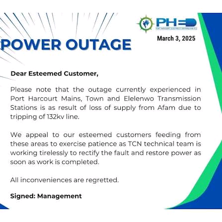 PHED written notice 