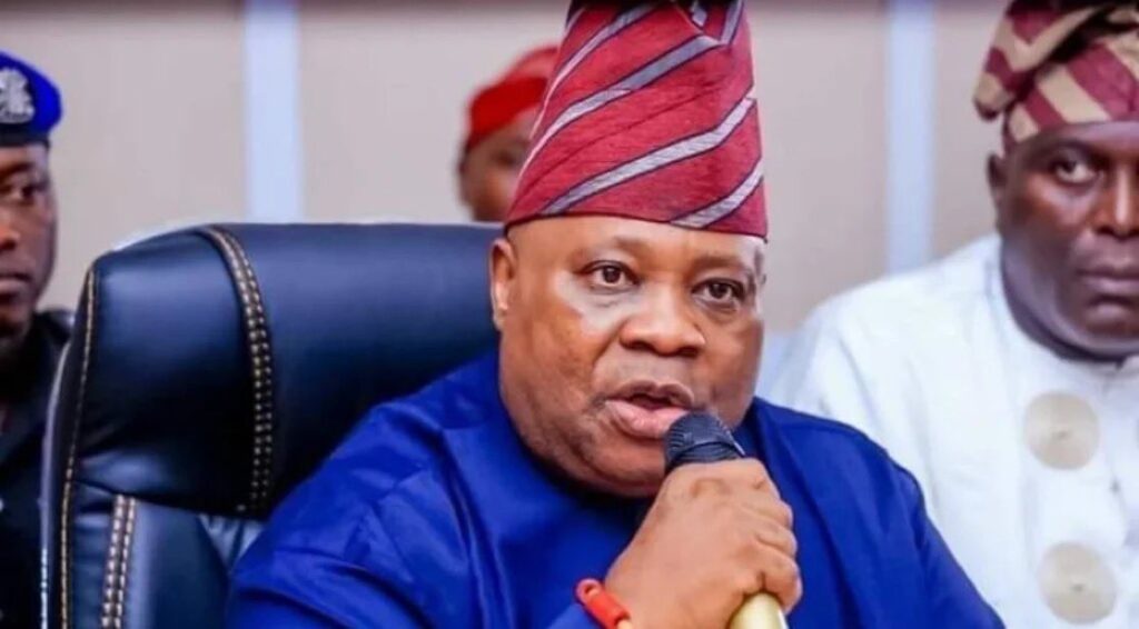 Accord party candidate - Governor Ademola Adeleke 