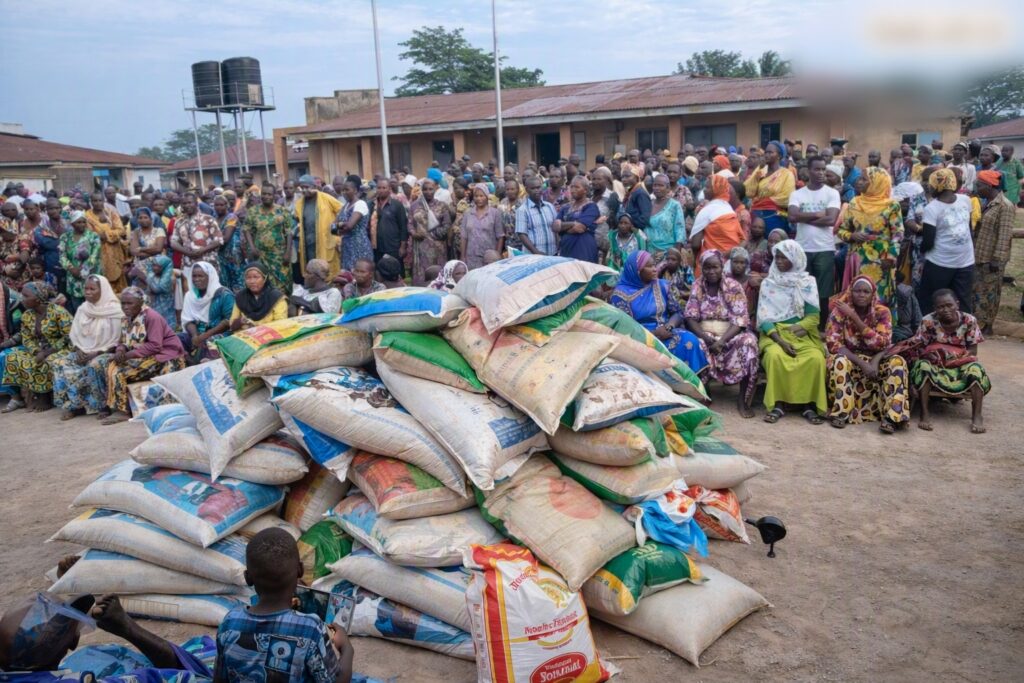APC campaign with bag of Rice 