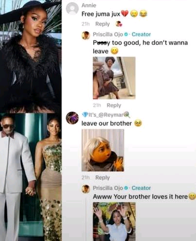 Priscilla's criticism comments on Tiktok 