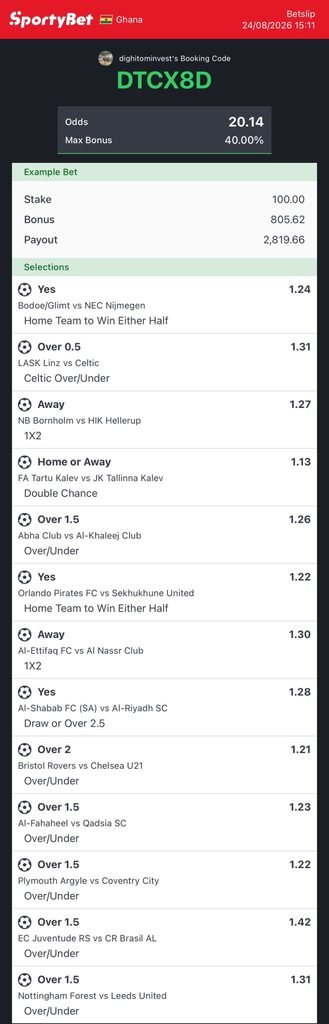 Football Fans Share High Odds Accumulator Bets For Champions League Qualifiers 3 Football Fans Share High Odds Accumulator Bets For Champions League Qualifiers