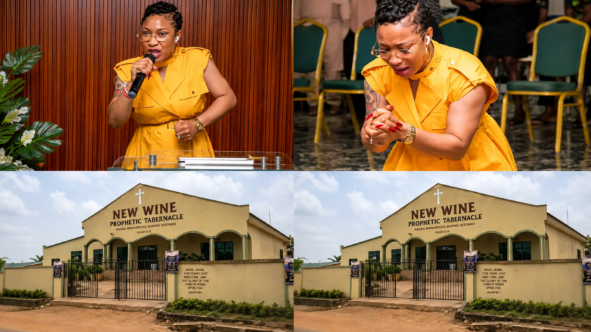 Tonto Dikeh Launches New Wine Prophetic Tabernacle in Abuja