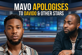 Mavo Apologises to Davido, Stars Over Old Tweets