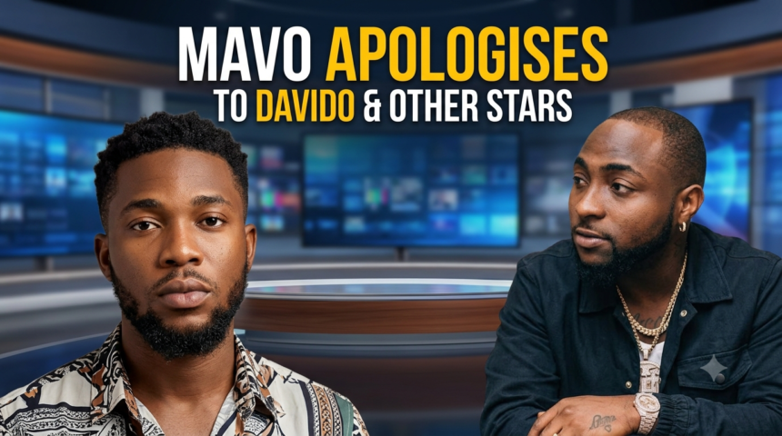 Mavo Apologises to Davido, Stars Over Old Tweets
