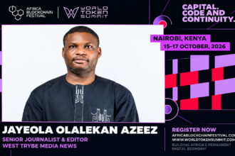 FROM THE NEWSROOM TO THE GLOBAL BLOCKCHAIN STAGE — JAYEOLA OLALEKAN AZEEZ HEADS TO NAIROBI!