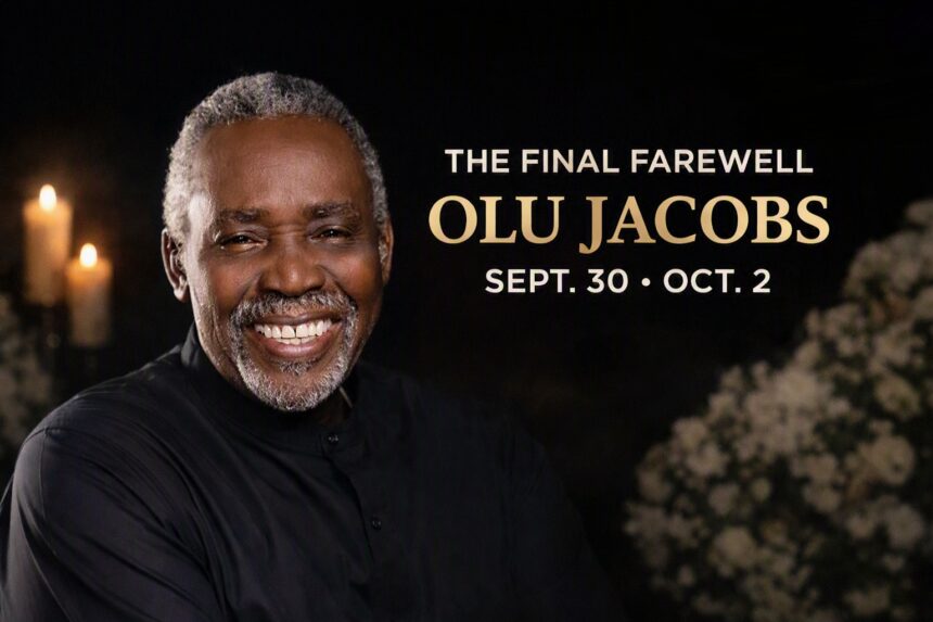 Olu Jacobs Funeral Set for October 2, Tributes September 30