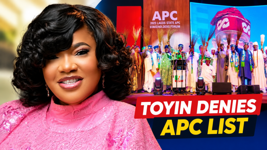 Toyin Abraham Denies Lagos APC Campaign Council Inclusion