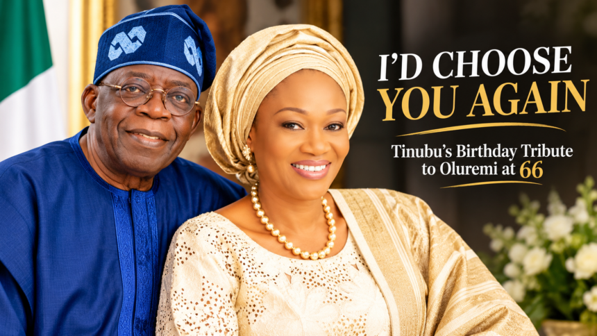Tinubu Celebrates Oluremi at 66 With Emotional Birthday Tribute