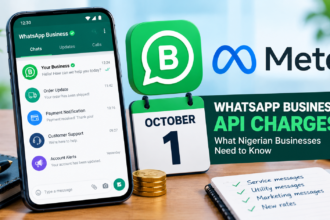 WhatsApp Business API Charges Start October 1 in Nigeria