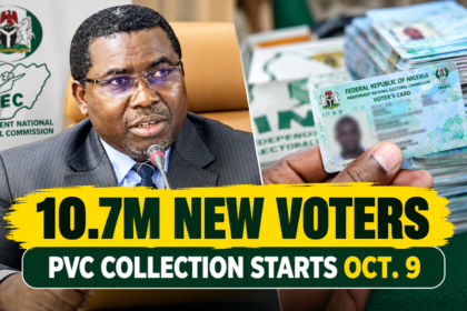 INEC PVC Collection Starts Oct 9 for 10.7m New Voters