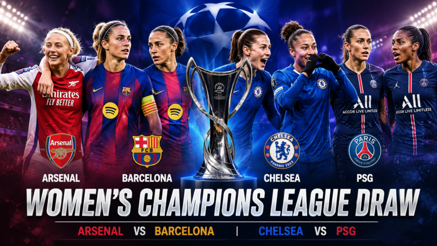 Women’s Champions League Draw: Arsenal Face Barcelona