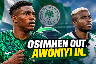 Awoniyi Replaces Osimhen for Nigeria’s AFCON 2027 Qualifiers