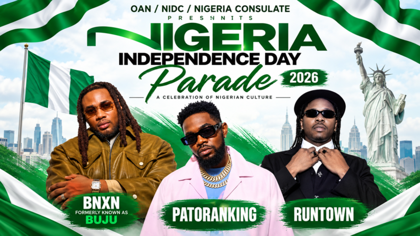 BNXN, Runtown, Patoranking To Light Up Nigeria’s 66th Parade In NYC