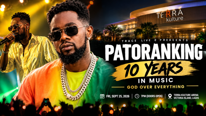 Patoranking Marks 10 Years With Lagos Concert Today