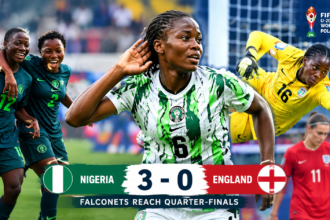 Falconets Beat England 3-0 to Reach U-20 World Cup Quarter-Finals