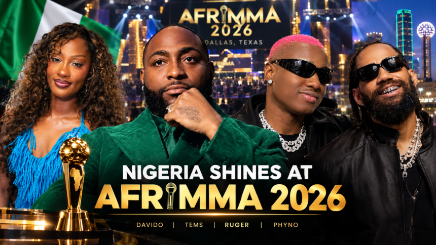 AFRIMMA 2026: Davido, Tems, Ruger and Phyno Lead Nigeria’s Winners
