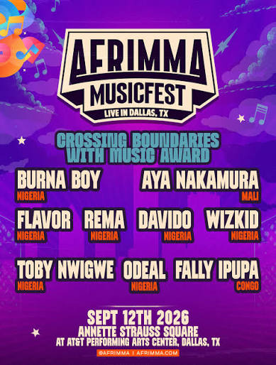 AFRIMMA 2026: Davido, Tems, Ruger and Phyno Lead Nigeria’s Winners