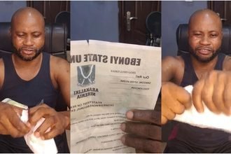 Nigerian Graduate Tears Degree, NYSC Certificate in Frustration Over Joblessness
