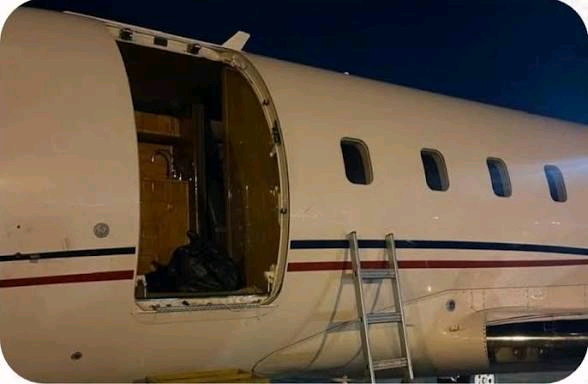 Private Jet Loses Door Mid-air, Lands In Abuja 3 Private Jet Loses Door Mid-air, Lands In Abuja