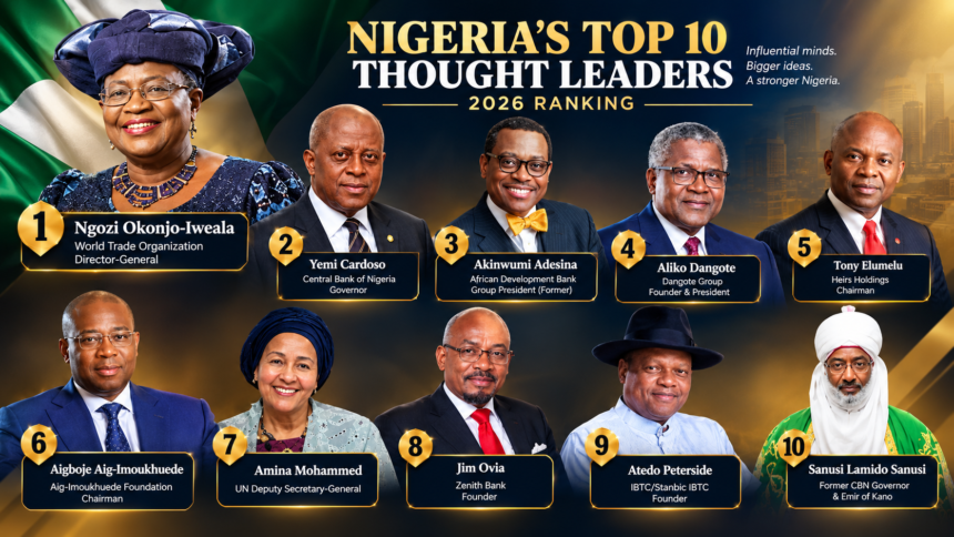 Meet Nigeria’s Top 10 Thought Leaders in 2026
