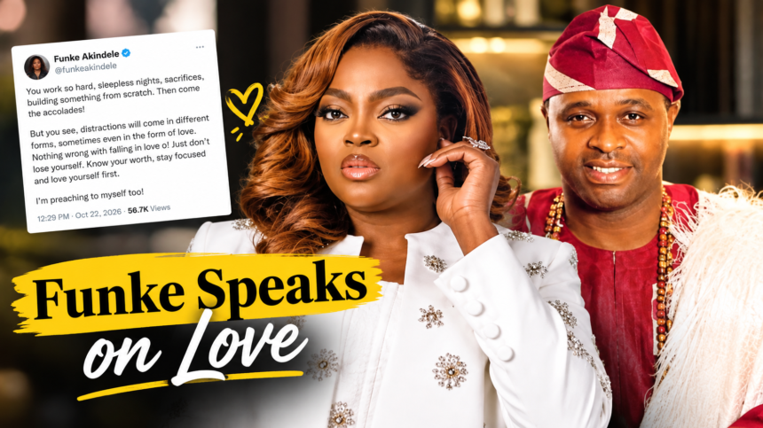 Funke Akindele Passes Message on Love and Career Amid Femi Adebayo Rumours