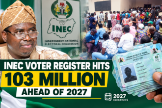 INEC Voter Register Hits 103 Million Ahead of 2027 Elections, PVC Collection Begins Oct 9