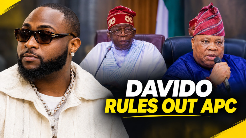 Davido Rejects APC, Says Uncle Adeleke Can Back Tinubu