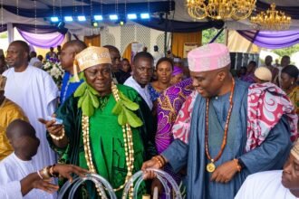 RETIRED DEPUTY INSPECTOR-GENERAL OF POLICE, ALH. CHIEF ADEOLA ADELEKE ADENIJI, INSTALLED AS THE AARE BOBAJIRO OF OSOSA LAND, OGUN STATE
