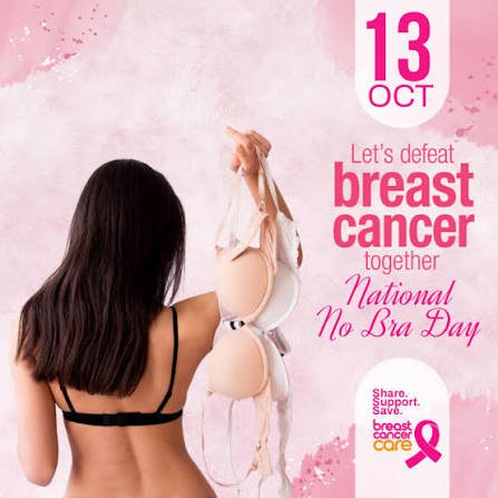 National No Bra Day: Breast Cancer Symptoms and Screening